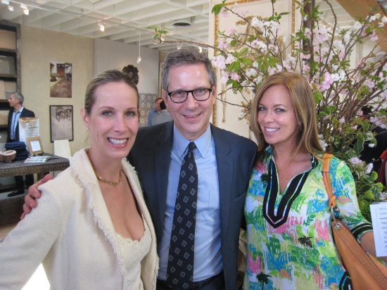 Design Camp Girls Lori Dennis and Kelli Ellis with Elle Decor Editor in Chief Michael Boodro