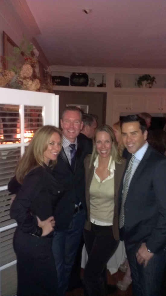 Kelli Ellis, Barry Dixon, Lori Dennis and Hot Anchor Man at Elle Decor Party High Point