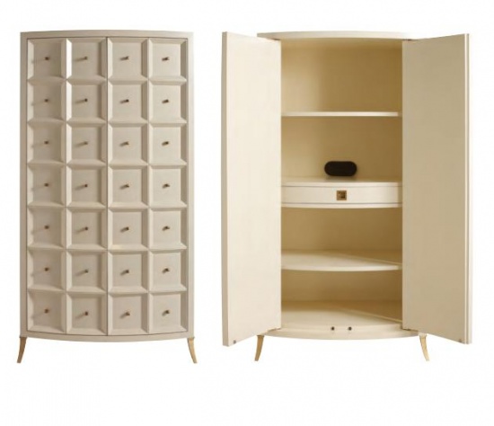 Baker Furniture Bevell Cabinet Wardrobe by Thomas Pheasant