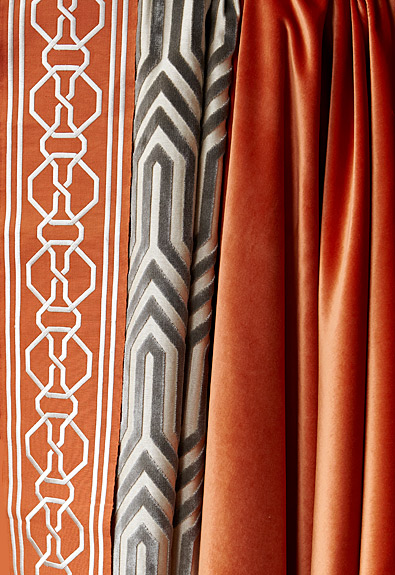 Celebrity Interior Designer Mary McDonald new line of trim and fabric for Schumacher