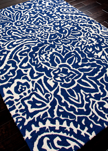 Top interior design trends blue rugs from Jaipur at High Point Market 