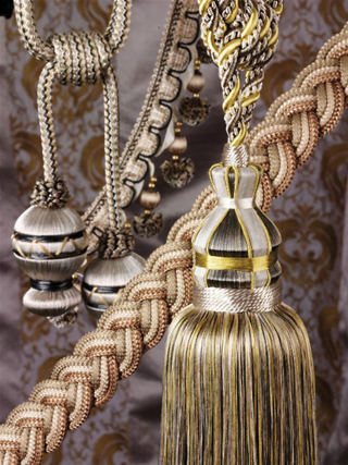 Tie-Back Tassels, Braid, Bobble Fringe, Key Tassel