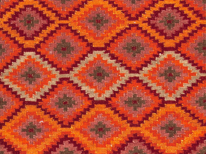 Jaipur tribal pattern flatweave kilim rug