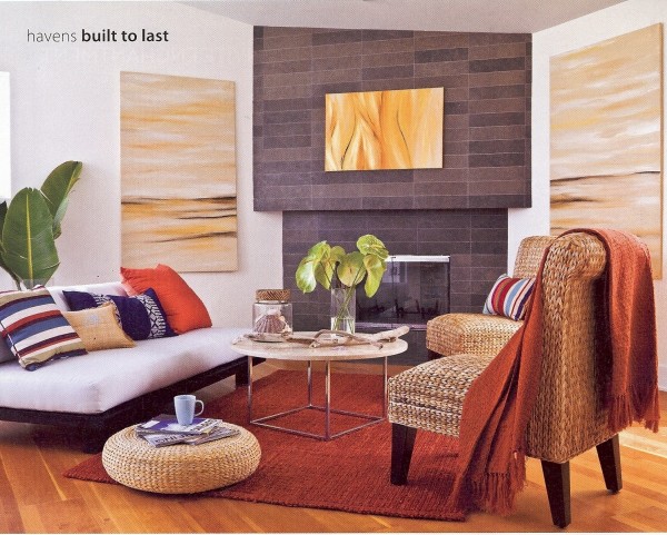 Contemporary Beach House living room