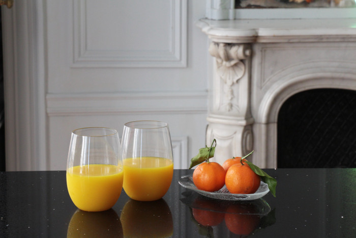 Lori Dennis Home Unbreakable Glasses with Orange Juice