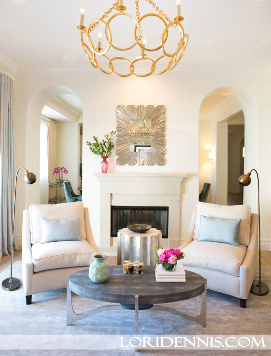 Lori Dennis Interior Design Living Room Lighting