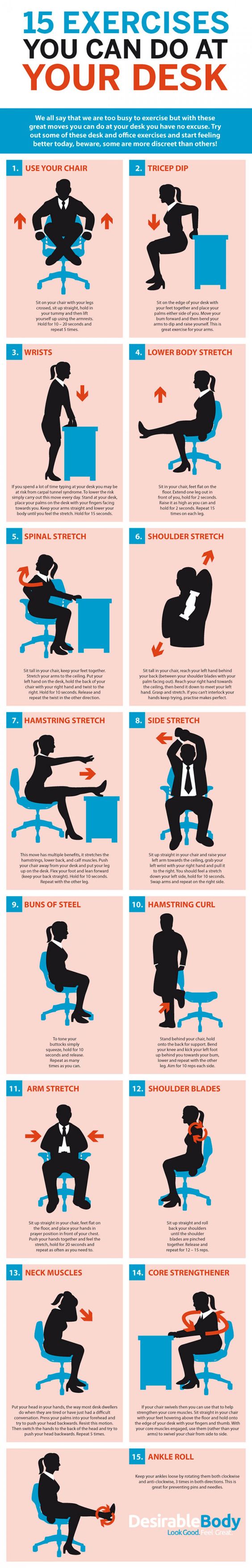 office exercises how to infographic