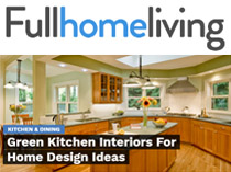 Full Home Kitchen Features Green Kitchen by Lori Dennis Inc