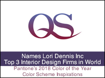 QS Names Lori Dennis, Inc. as Top 3 Interior Design Firms in the World