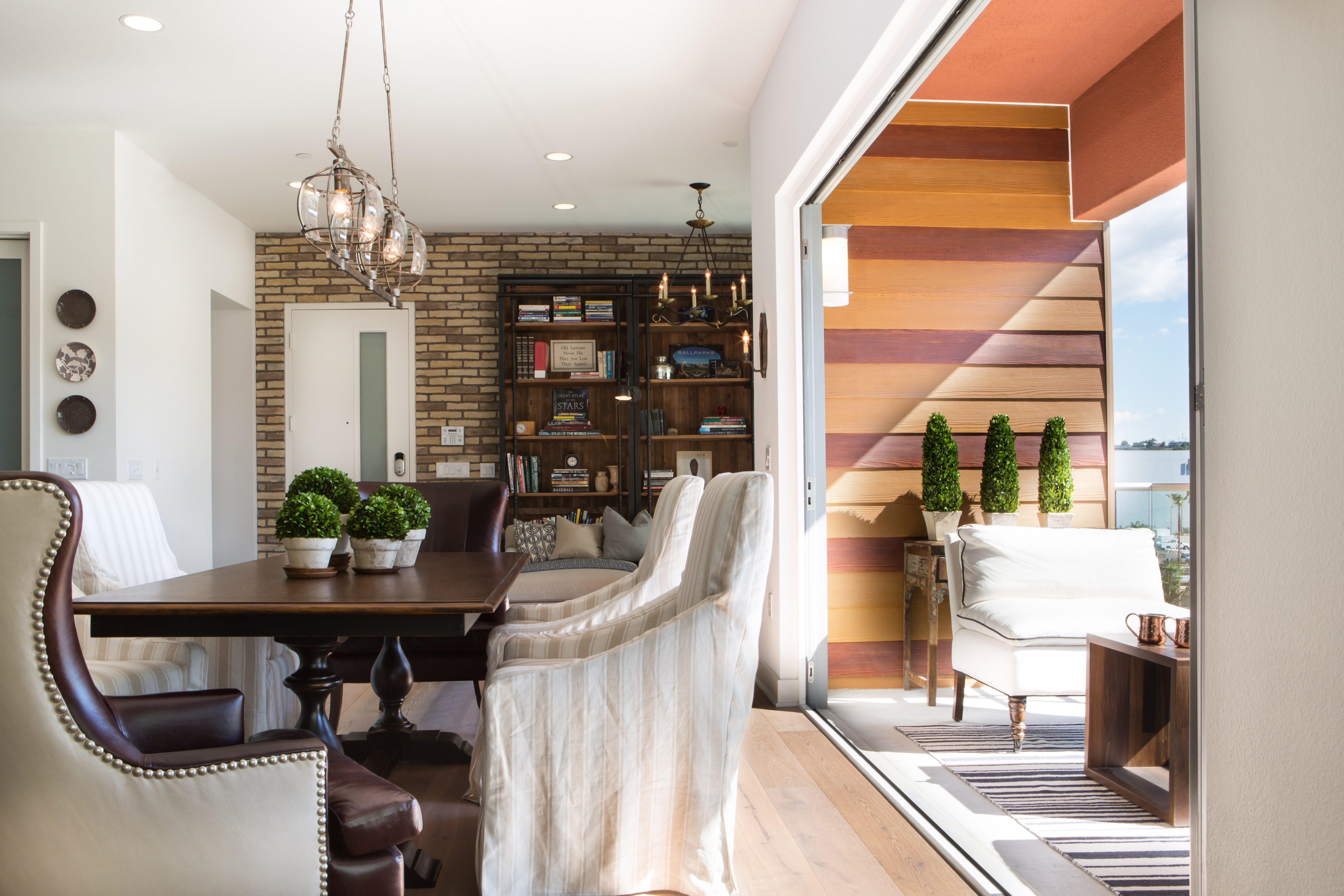 Indoor Outdoor Modern Farmhouse Dining Room