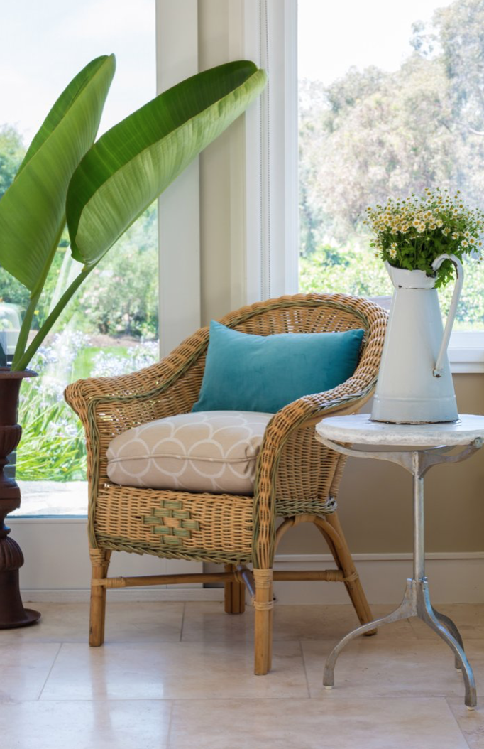 I just installed these natural chairs in a recently completed project. The goal was to maximize the indoor-outdoor style!