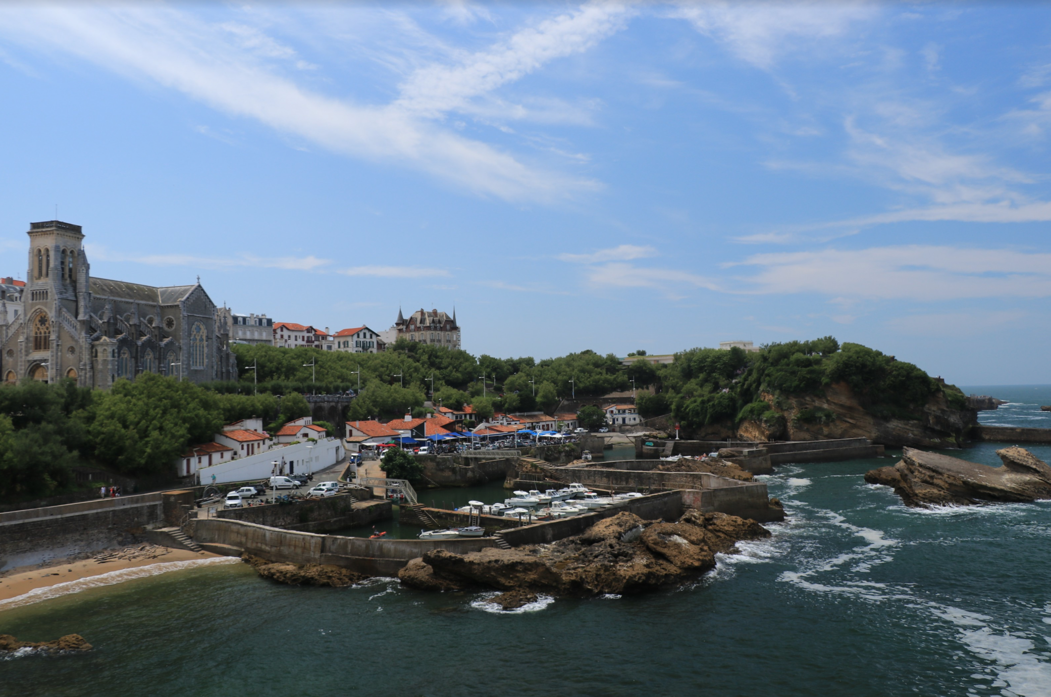 Biarritz France bridges and ocean