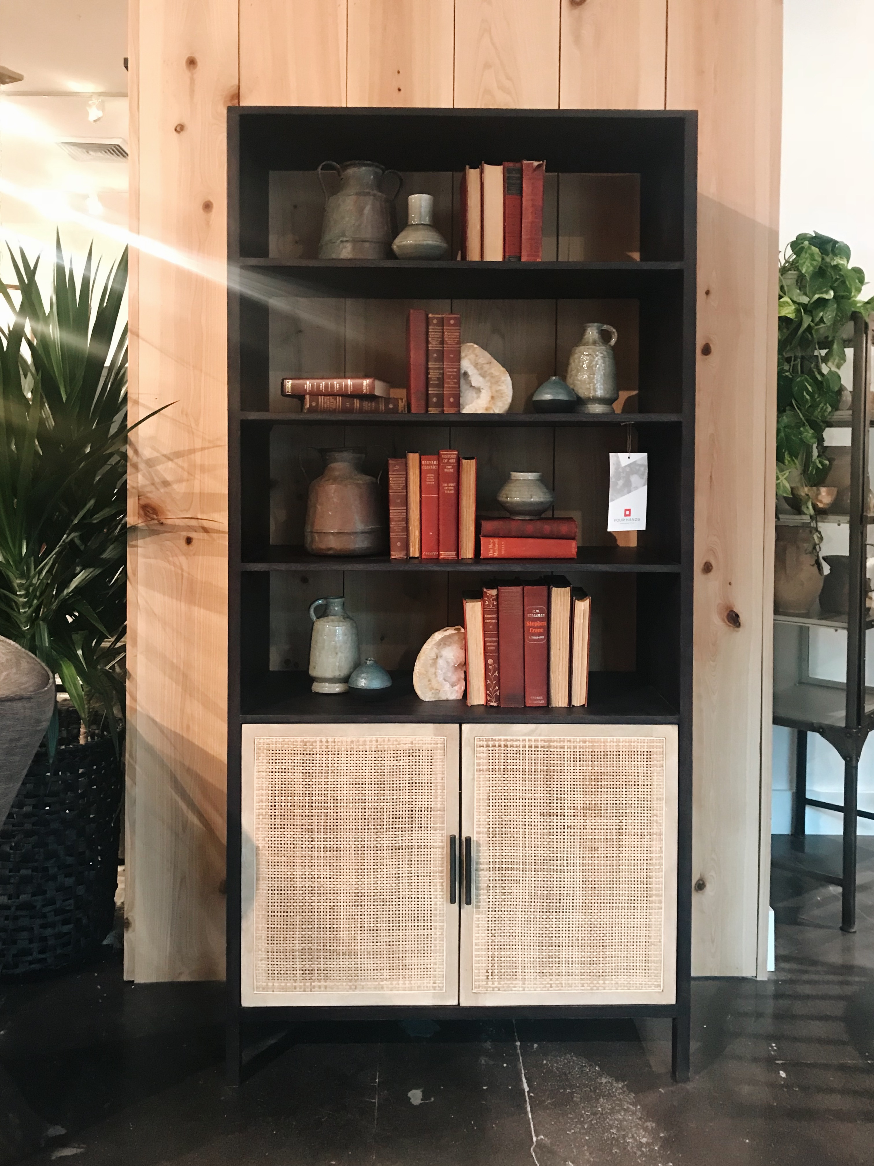 tone on tone cabinet from Four Hands at High Point Market