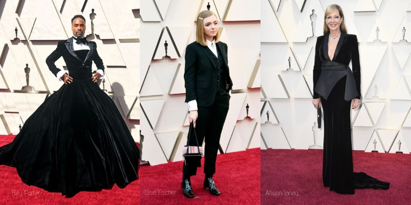 Masculine and Retro looks on the oscar red carpet 2019