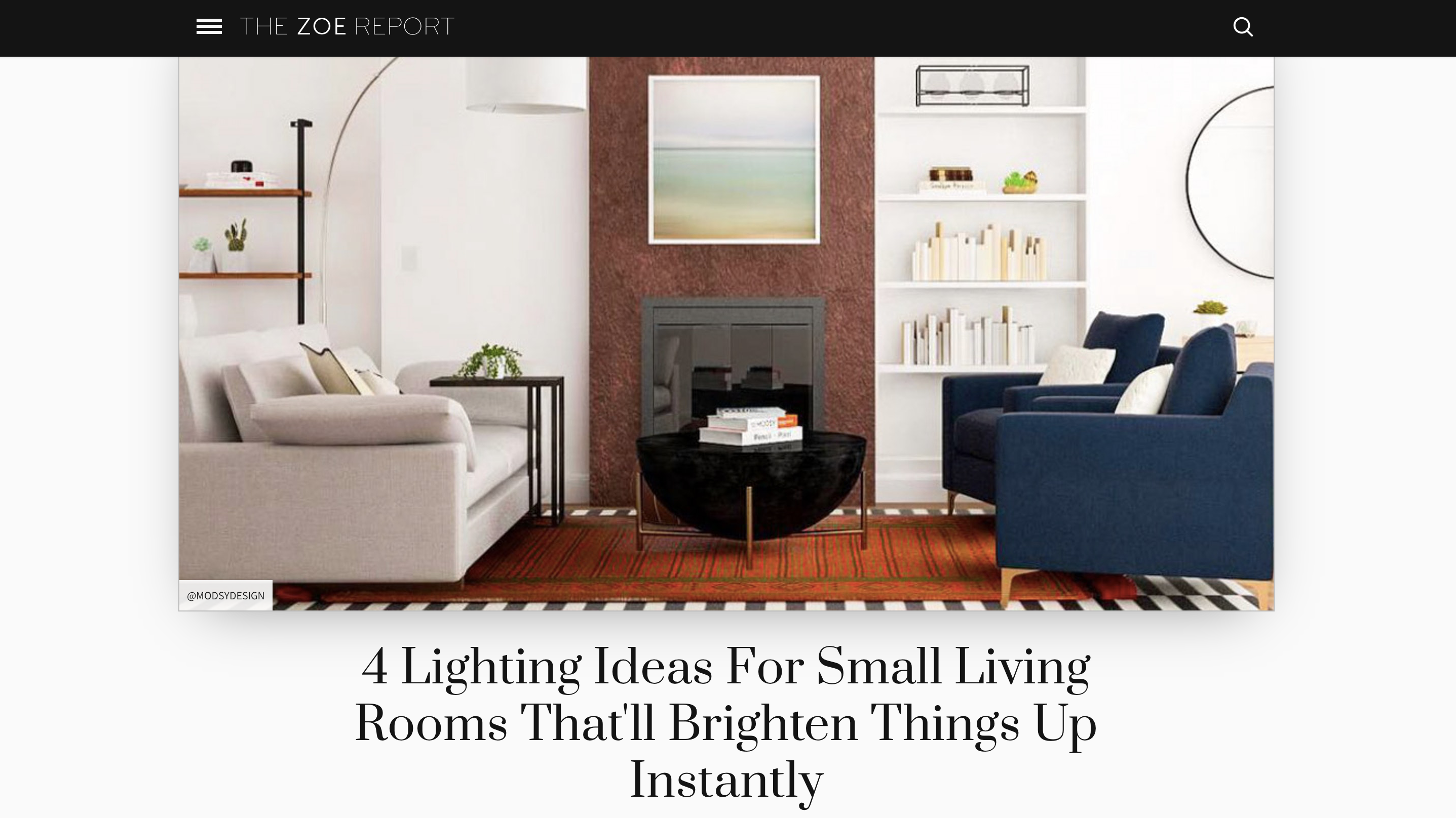 4 Lighting Ideas For Small Living Rooms That'll Brighten Things Up Instantly
