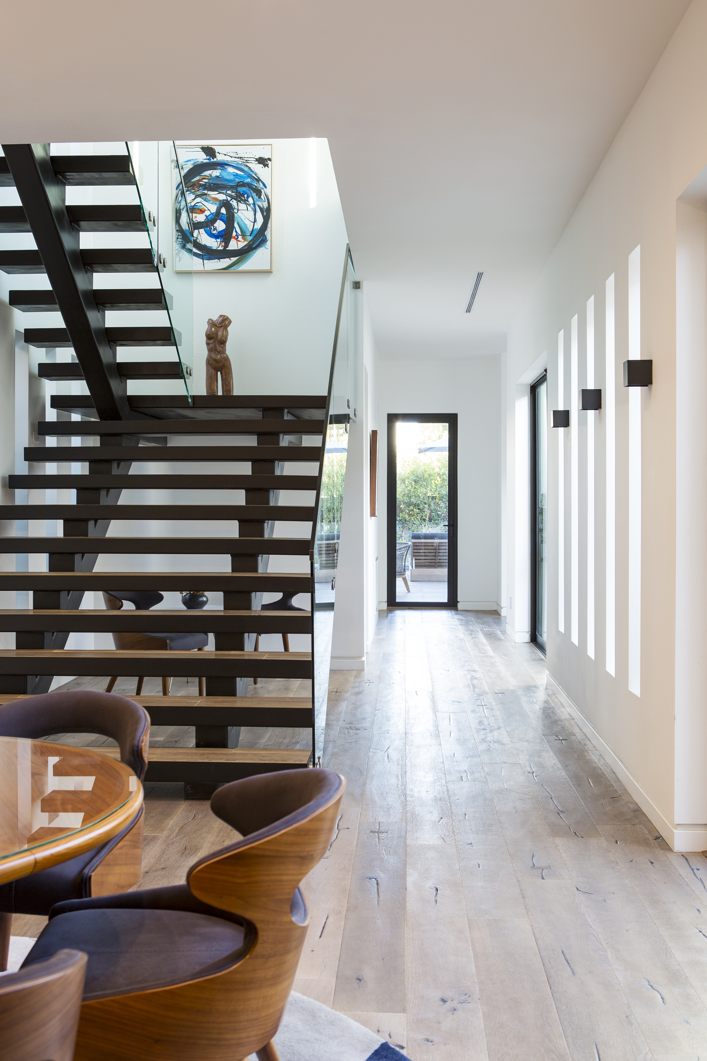 Staircase in modern Venice Beach Home