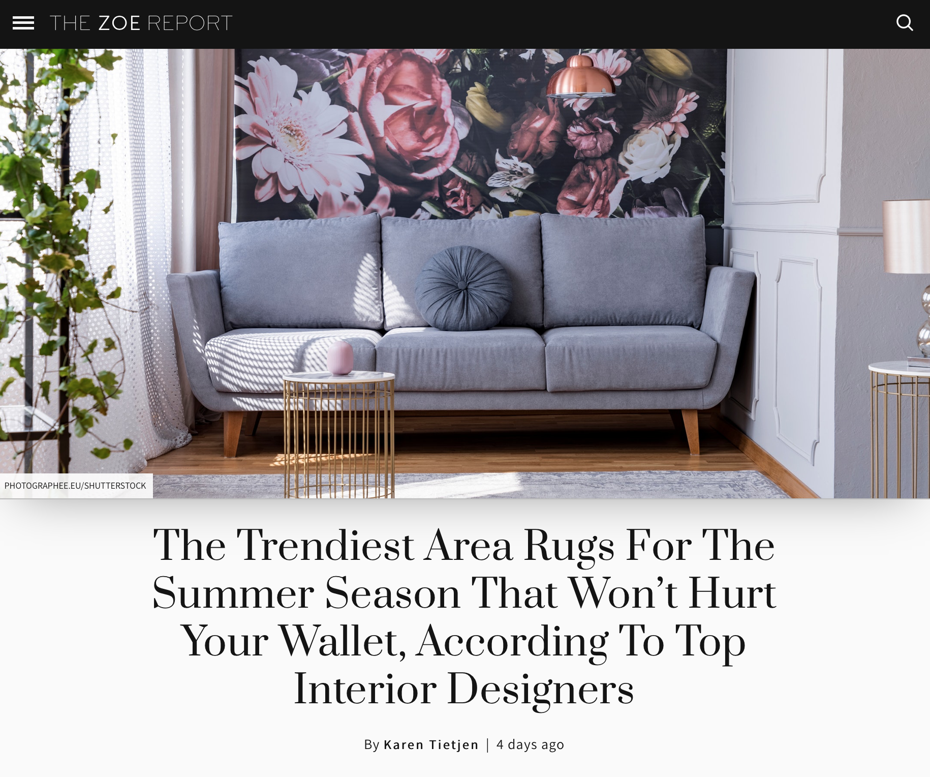 Throw rugs ground a space and delineate areas," explains Lori Dennis, owner of Lori Dennis, Inc. in Los Angeles. "This is especially important in open place rooms where there are no walls separating spaces."