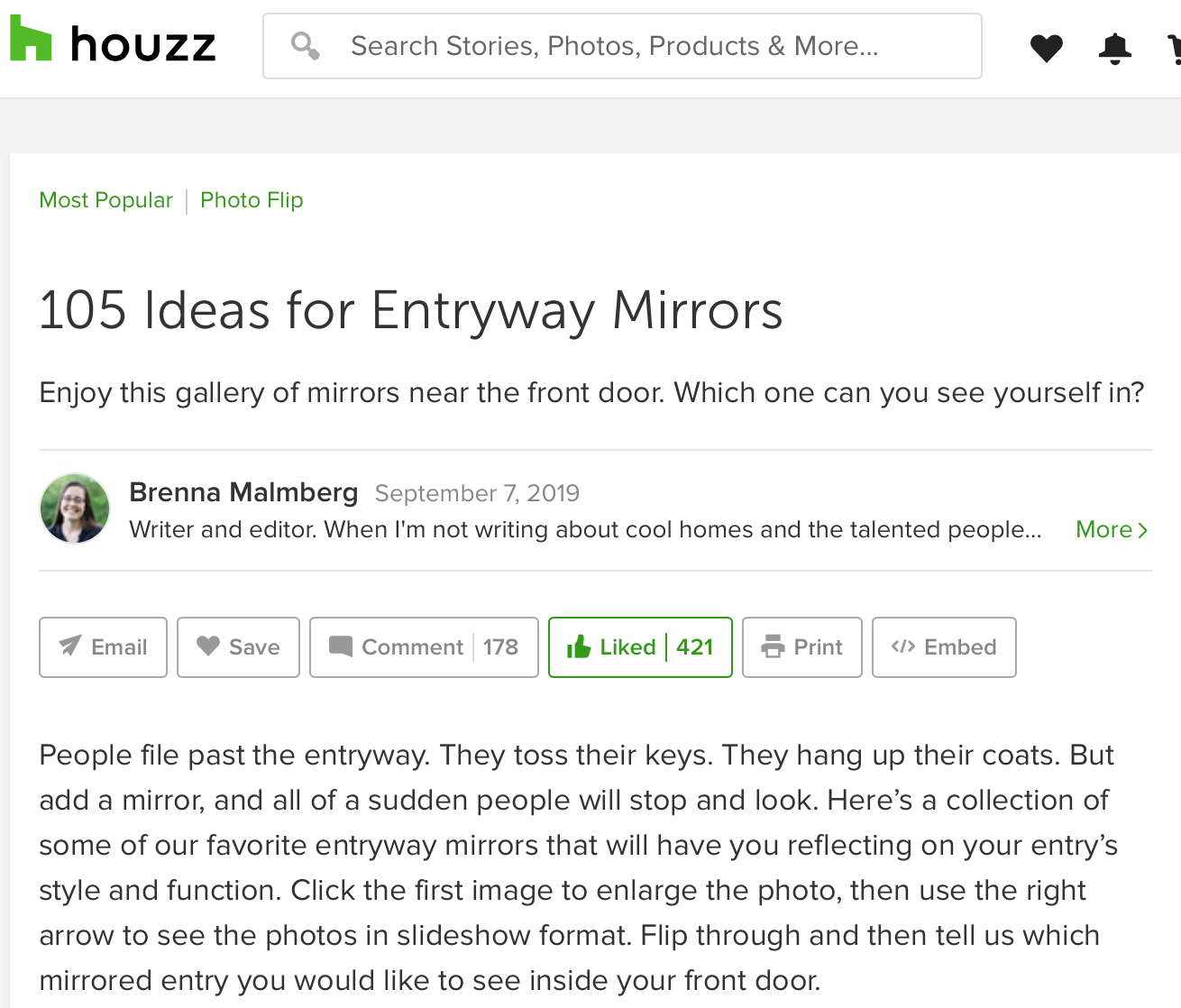 Best entryway mirrors on houzz