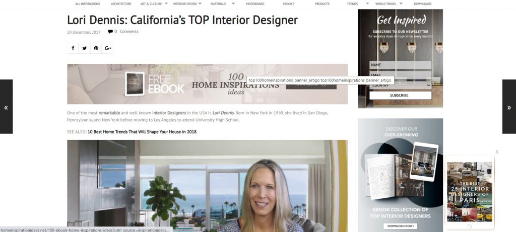 Lori Dennis: California’s TOP Interior Designer