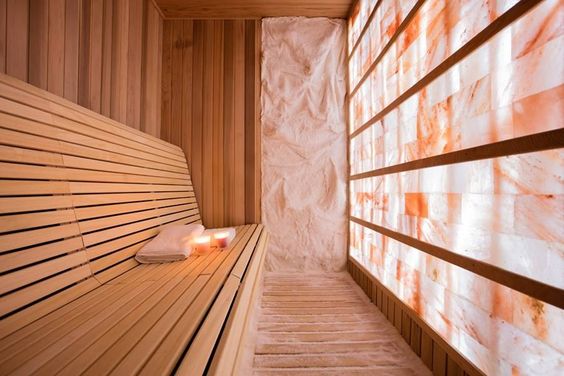Custom Home Sauna Design Using Salt