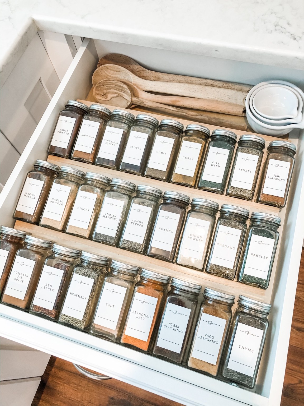 Must Have Kitchen Cabinet Accessory Spice Drawer
