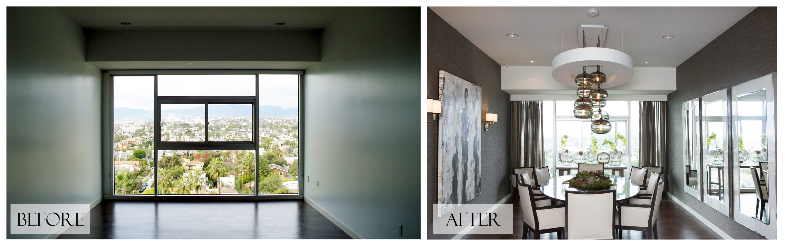Top San Diego Interior Designer Lori Dennis Inc Before and After Dining Room