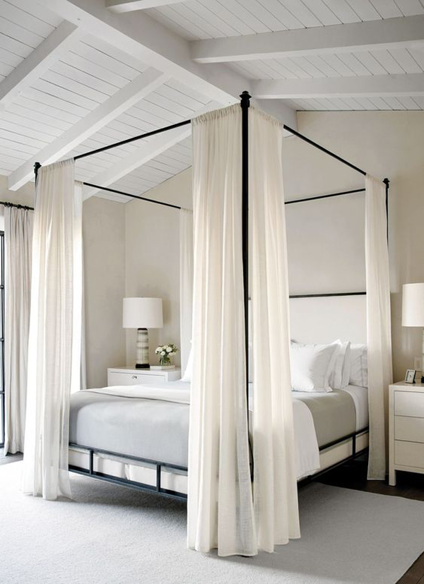 Bedroom Ideas Canopy Bed with Sheers