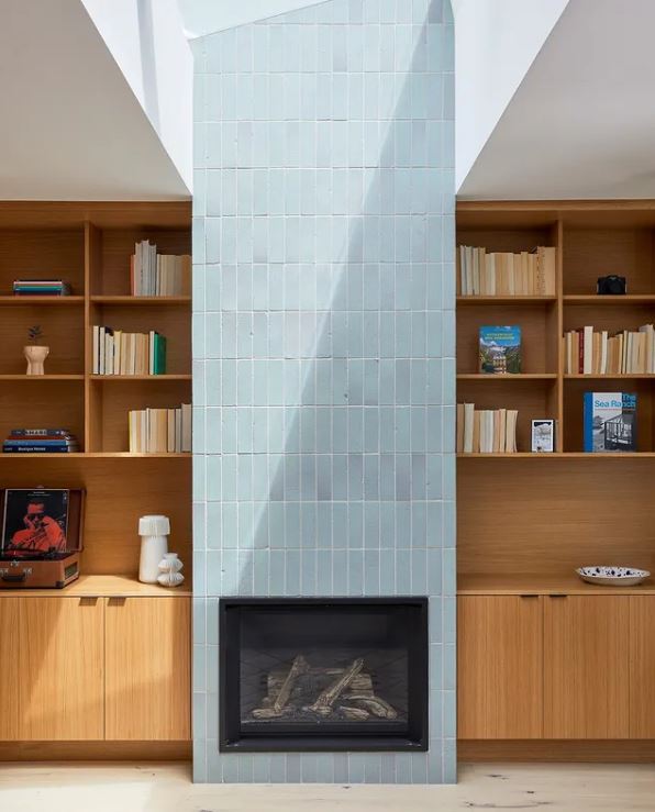 Modern Tile Fireplace