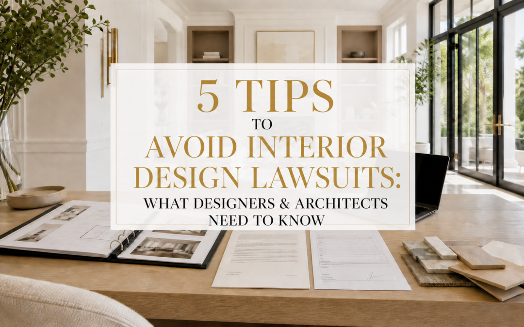 5 Tips to Avoid Interior Design Lawsuits: What Designers & Architects Need to Know