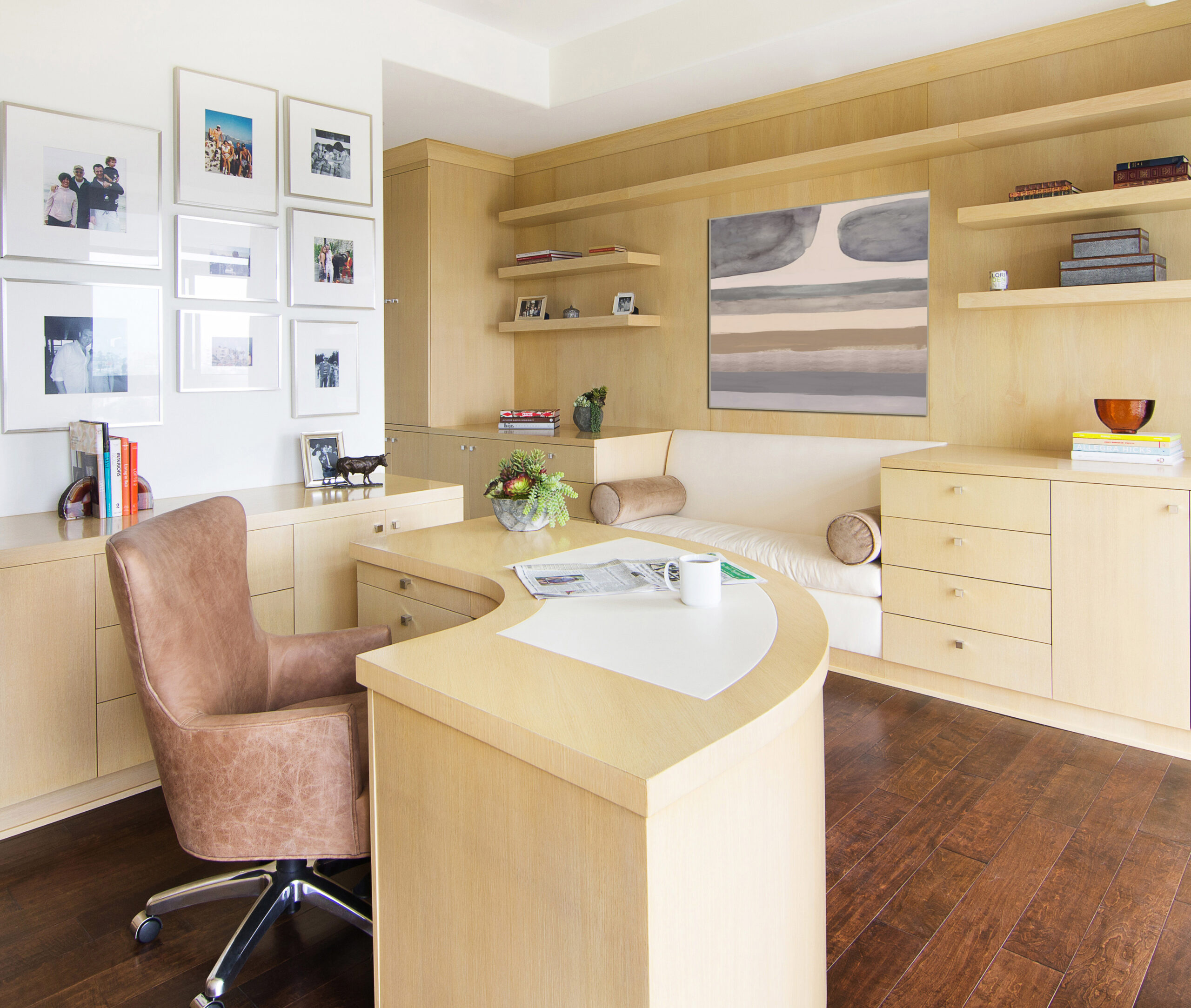 Luxury home office designed by Lori Dennis, interior design expert witness