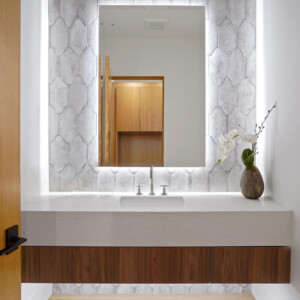 Beverly Hills - POWDER BATHROOM - Modern Beverly Hills Lori Dennis Interior Design