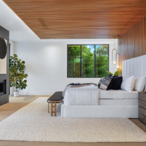 Beverly Hills - PRIMARY BEDROOM TO FIREPLACE - Modern Beverly Hills Lori Dennis Interior Design