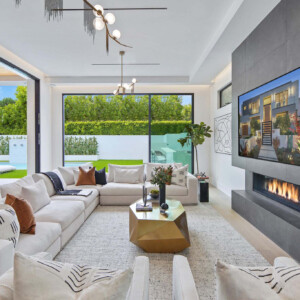 Beverly Hills - FAMILY ROOM to BACKYARD - Modern Beverly Hills Lori Dennis Interior Design