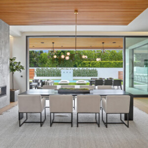 Beverly Hills - DINING ROOM to BACKYARD - Modern Beverly Hills Lori Dennis Interior Design